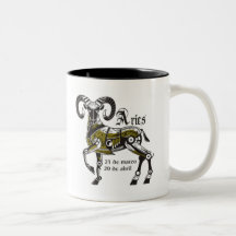 Aries mug taza