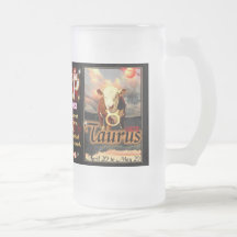 Aries Taurus cusp zodiac tall glass Coffee Mugs