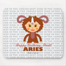 Aries Zodiac for Kids Mouse Pad