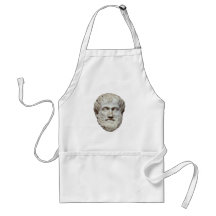 Aristotle Head Sculpture Apron