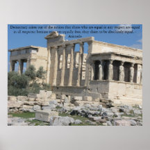 Aristotle quotation with photo of the Acropolis Posters