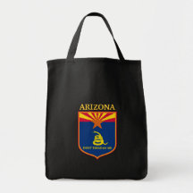 Arizona and Gadsden Flag Shield Bags