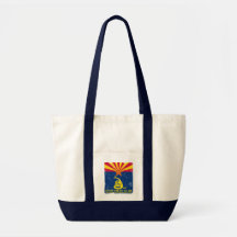 Arizona and Gadsden Flag Tote Bags