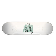 Arizona Boy on Child's Arizona Map Drawing Skate Board Decks