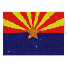 ARIZONA FLAG CARD