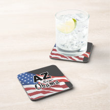 Arizona for Obama Election Drink Coaster