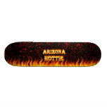 Arizona hottie fire and flames skateboard design