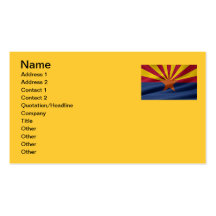 Arizona State Flag Business Card