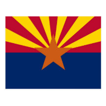 Arizona State Flag Postcard