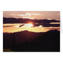 Arizona Sunset Greeting Card