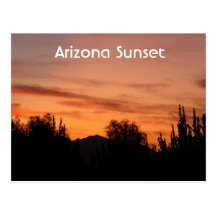 Arizona Sunset Post Card