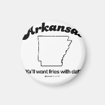 ARKANSAS - "ARKANSAS STATE MOTTO" T-shirts and Gea Magnets