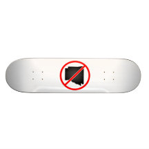 Arkansas Cross Out Symbol Skate Board Deck