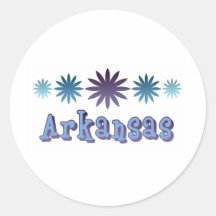 Arkansas Round Stickers
