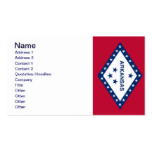 ARKANSAS State Flag Business Card Templates