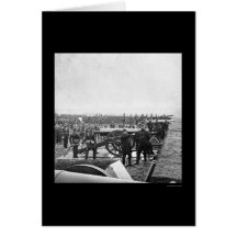 Arlington Gun Crew Drilling 1863 Greeting Card