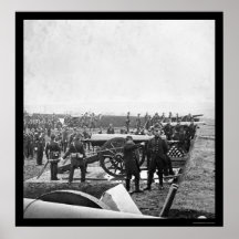 Arlington Gun Crew Drilling 1863 Print