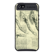 Arm and Shoulder Muscles Anatomy Leonardo da Vinci iPhone 5 Case