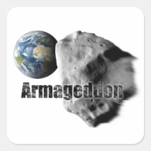 Armageddon Square Stickers