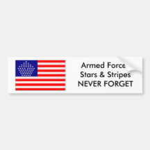 Armed Forces Stars & Stripes Bumper Stickers