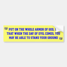 armour of God bumper sticker