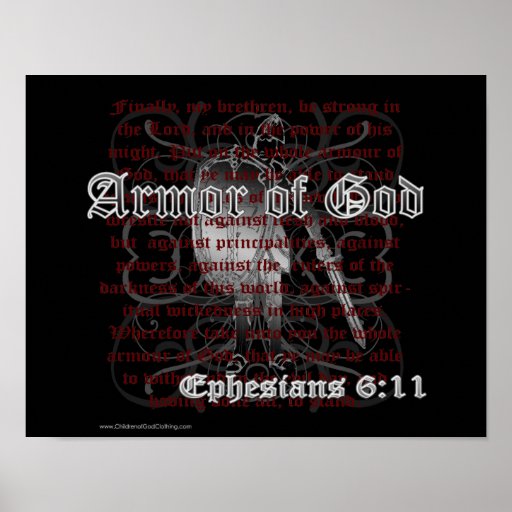 Armour of God Ephesians 6:11 Poster Print