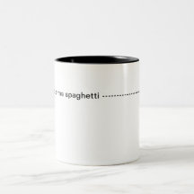 Arms spaghetti mug