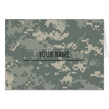 Army ACU Camouflage (Customisable) Greeting Cards
