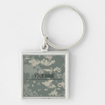 Army ACU Camouflage (Customisable) Keychains