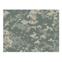 Army ACU Camouflage Postcard