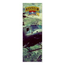 Army Airborne Rangers Vietnam War bookmarkers Business Card Template
