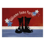 Army Boots Welcome Home Party Invitation