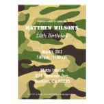 Army Camoflauge Custom Invitation