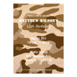 Army Camoflauge Invitations