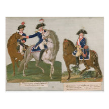 Army Commander and an Officer Postcard