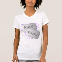 Army Fiancee Dog Tags Tees