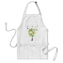 Army Green Butterfly Tree Aprons
