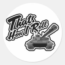 Army Humour Round Stickers