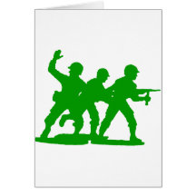 Army Men Squad Greeting Cards
