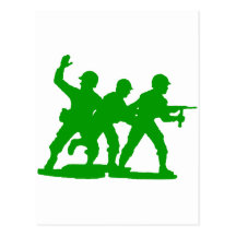 Army Men Squad Post Card