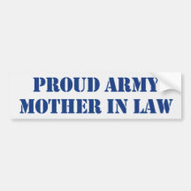 Army Mother In Law Bumper Sticker