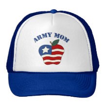 Army Mum Patriotic Apple Hats