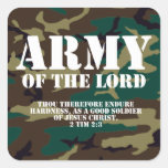 Army of the Lord, Bible Scripture Camo Stickers