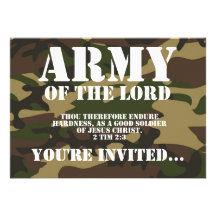 Army of the Lord Personalized Invitations