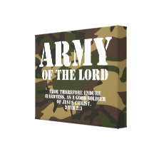 Army of the Lord Stretched Canvas Print
