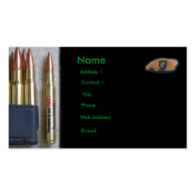 army rangers iraq vfw vet  Business Card GI nra