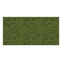 Army Star pattern Picture Card