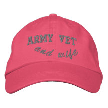 Army Vet and Wife Hat Baseball Cap