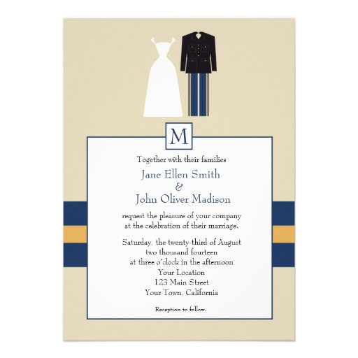 Army Wedding Invitation