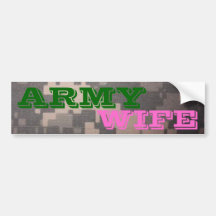 Army Wife Bumper Stickers